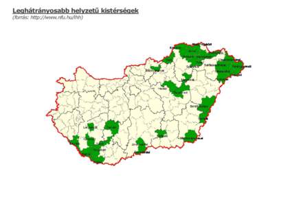 Leghátrányosabb helyzetű kistérségek (forrás: http://www.nfu.hu/lhh) Dél-Dunántúl, Baranya megye Adorjás Ág