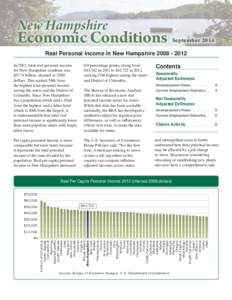 New Hampshire  Economic Conditions September 2014
