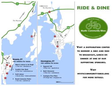 RIDE & DINE  To Mystic 7  To Mystic