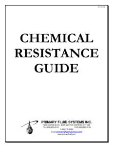 CHEMICAL RESISTANCE GUIDE
