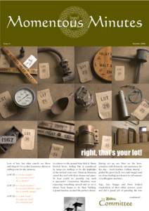 Momentous Minutes Issue 6 Octoberright, that’s your lot!
