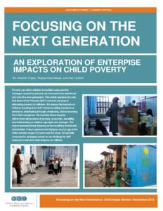 6: IMPROVED HEALTH CARE CHILD IMPACT SERIES – SUMMARY ARTICLE FOCUSING ON THE NEXT GENERATION AN EXPLORATION OF ENTERPISE