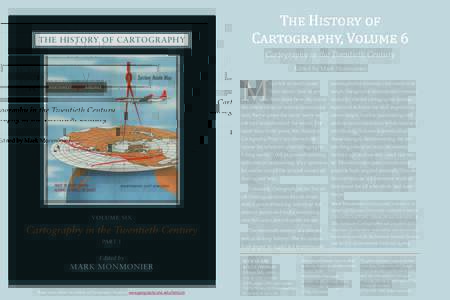 The History of Cartography, Volume 6 Cartography in the Twentieth Century Edited by Mark Monmonier  M