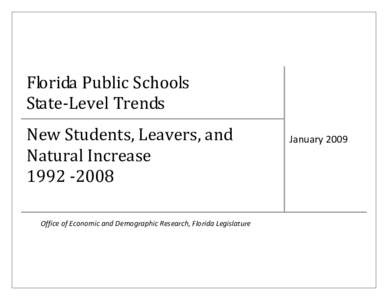 Microsoft Word - Trends in New Students and Students Who Leave Florida Public Schools Jan 09.doc