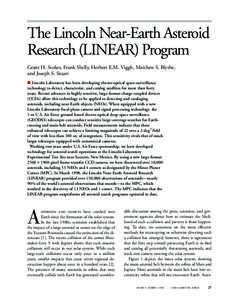 The Lincoln Near-Earth Asteroid Research (LINEAR) Program