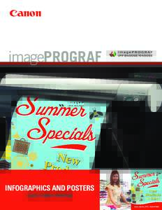imagePROGRAF  INFOGRAPHICS AND POSTERS LARGE-FORMAT PRINTING  Infographics and Posters