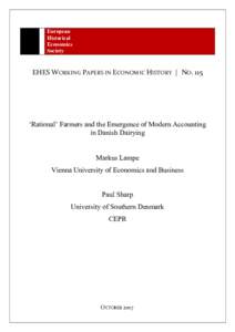 European Historical Economics Society  EHES WORKING PAPERS IN ECONOMIC HISTORY | NO. 115
