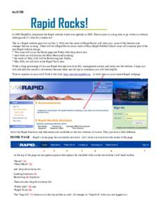 May 10, 2016  Rapid Rocks! In 1998 RapidILL introduced the Rapid website which was updated inEleven years is a long time to go without a website redesign and it’s time for a makeover! The new Rapid website goes 