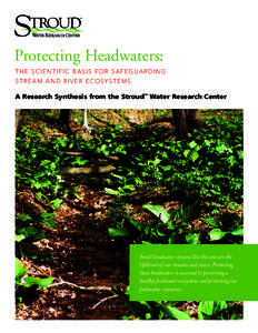 Protecting Headwaters: THE SCIENTIFIC BASIS FOR SAFEGUARDING STREAM AND RIVER ECOSYSTEMS A Research Synthesis from the Stroud™ Water Research Center