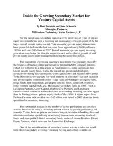Microsoft Word - Inside the Growing Secondary Market for Venture Capital Assets _2_.DOC
