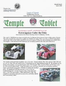 Marchi April April 4, 2009 Temple of Triumph Tallahassee, Florida website: http://www.Templeoftriumph.org