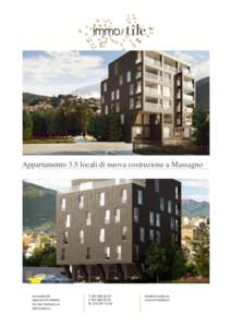 Appartamento 3.5 locali di nuova costruzione a Massagno  A Lugano, nel comune di Massagno nasce la nuova residenza Random (consegna a fine luglioIl progetto di nuova concezione è sviluppato su 5 livelli ospitan
