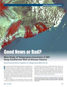 Geothermal Exploration  New Study of Temperature Inversions in NSF Deep Geothermal Well at Kilauea Volcano By Shaul Hurwitz and Steven E. Ingebritsen, U.S. Geological Survey (Menlo Park, CA)