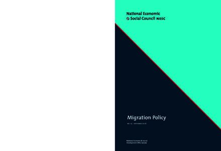 National Economic and Social Council Migration Policy Migration Policy no. 115 september 2006