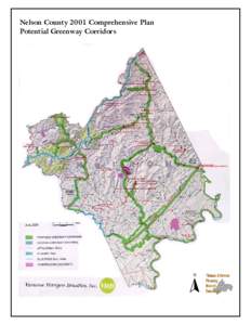 Nelson County 2001 Comprehensive Plan Potential Greenway Corridors N  