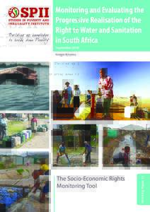 Monitoring and Evaluating the Progressive Realisation of the Right to Water and Sanitation in South Africa September 2016