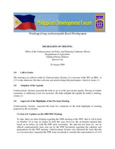 Agriculture in the Philippines / Department of Agriculture / Undersecretary / Agrarian reform / Comprehensive Agrarian Reform Program / Agribusiness / Government / Agriculture / Economy