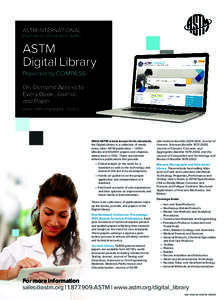 ASTM INTERNATIONAL  Helping our world work better ASTM Digital Library