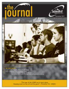 the  journal November 2010 Volume 10 Issue #11