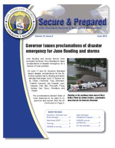 Iowa Hom Homeland meland Security & Emergency M Management anagement Volume 10, Issue 6