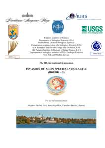 Russian Academy of Science Department of Biological Sciences, RAS International Union of Biological Sciences Commission on preservation of a biological diversity, RAS A.N. Severtsov Institute of Ecology and Evolution, RA