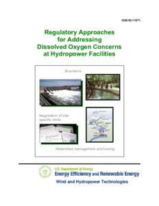 DOE/IDRegulatory Approaches for Addressing Dissolved Oxygen Concerns at Hydropower Facilities