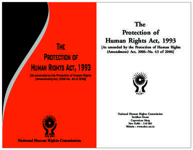 The Protection of Human Rights Act, 1993 The Protection of