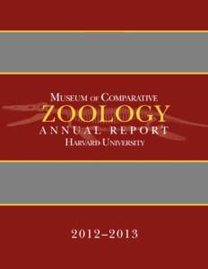 Museum of Comparative  Zoology Annual Report Harvard University