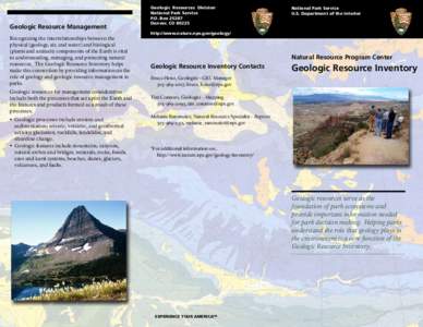 Geologic Resources Inventory Brochure