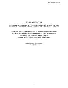 [removed]Port Manatee NPDES SWPPP