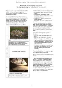 Earthlearningidea - http://www.earthlearningidea.com/  Fieldwork: Environmental evaluation Developing a strategy for evaluating the environment Help your pupils to appreciate and evaluate the