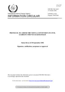 INFCIRC/566/Add.3 - Protocol to Amend the Vienna Convention on Civil Liability for Nuclear Damage