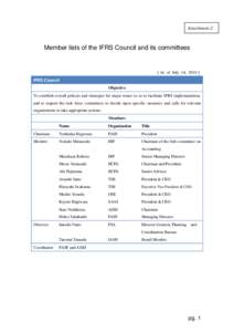 Microsoft Word - Attachment 2　Member lists of the IFRS Council and its committees.doc