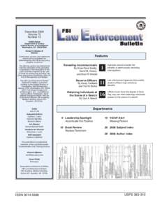 Federal Bureau of Investigation - Law Enforcement Bulletin