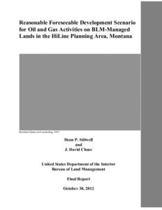 HiLine Draft RMP/EIS:  RFD Scenario for Oil and Gas Activities on BLM-Managed Lands in the HiLine Planning Area, Montana