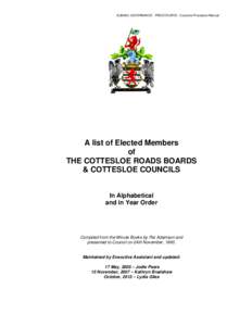 Microsoft Word - List - Council Membership - Historical List - Updated September 2010