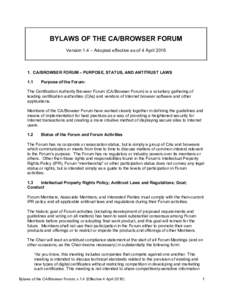 Microsoft Word - CA-Browser Forum Bylaws v. 1.4.doc