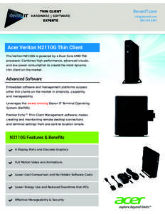 Acer Veriton N2110G | Thin Client Data Sheet