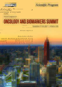 Scientific Program Souvenir Annual Congress on  Oncology and Biomarkers Summit
