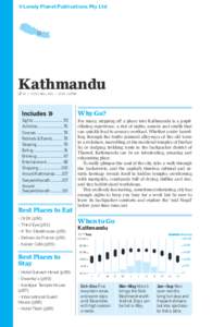 ©Lonely Planet Publications Pty Ltd  Kathmandu % 01 / POP 1 MILLION / ELEV 1337M  Sights.............................. 55