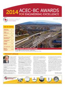 ACEC-BC AWARDS 2014 FOR ENGINEERING EXCELLENCE  www.acec-bc.ca