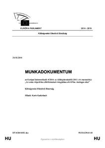 EURÓPAI PARLAMENT[removed]Költségvetési Ellenőrző Bizottság