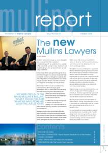 report MULLINS Newsletter of Mullins Lawyers  Issue Number 43