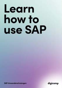 Learn how to use SAP SAP-Anwenderschulungen