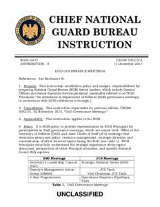CHIEF NATIONAL GUARD BUREAU INSTRUCTION NGB-JACO DISTRIBUTION: A