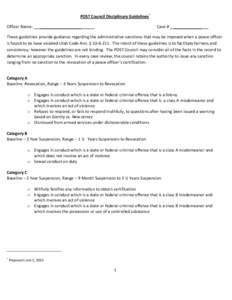 Microsoft Word - POST Council Disciplinary Guidelines Proposed_2_