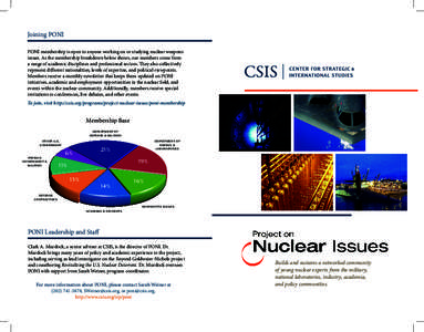 Clark A. Murdock / Nuclear proliferation / Nuclear safety / Nuclear physics / Nuclear weapons / Project on Nuclear Issues / Nuclear technology