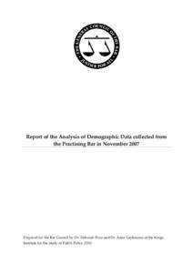Microsoft Word - Report of the Analysis of Demographic Data 2007