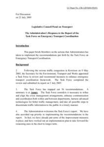 Legislative Council Panel on Transport