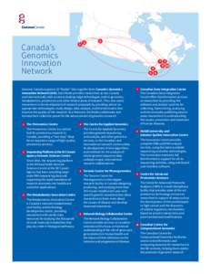 Canada’s Genomics Innovation Network  1